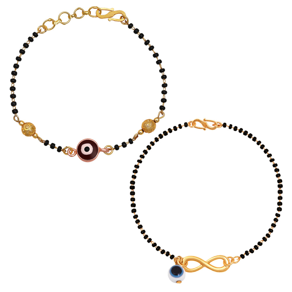 Combo of Evil Eye Mangalsutra Bracelets