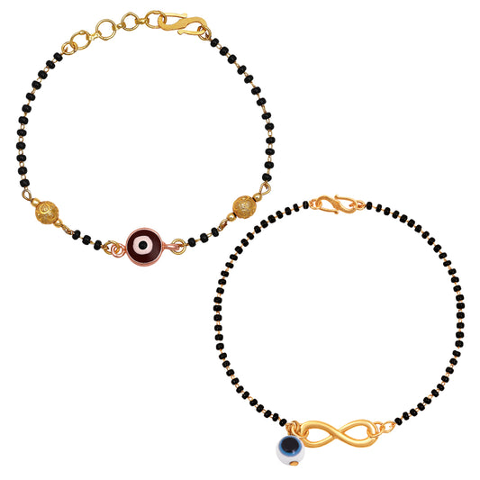 Combo of Evil Eye Mangalsutra Bracelets