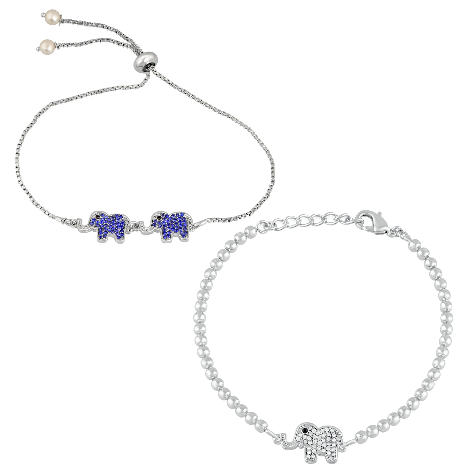 Combo of Baby Elephant-Shaped Bracelets