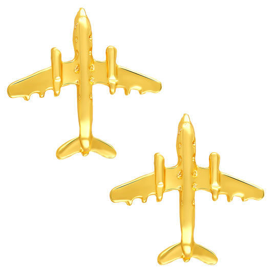 Combo of 2 Mini Aircraft Badge Coat Suit Pin