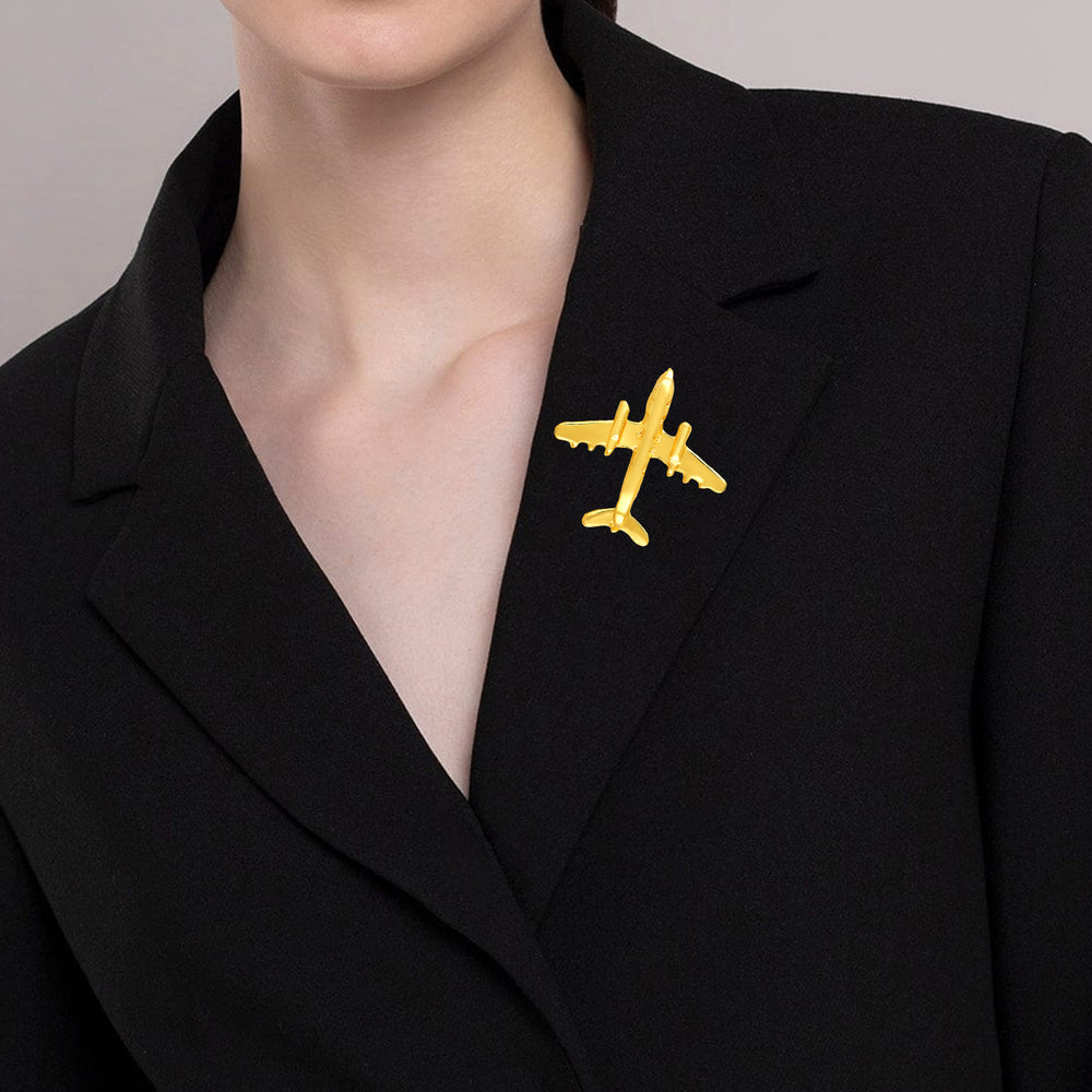 Combo of 2 Mini Aircraft Badge Coat Suit Pin