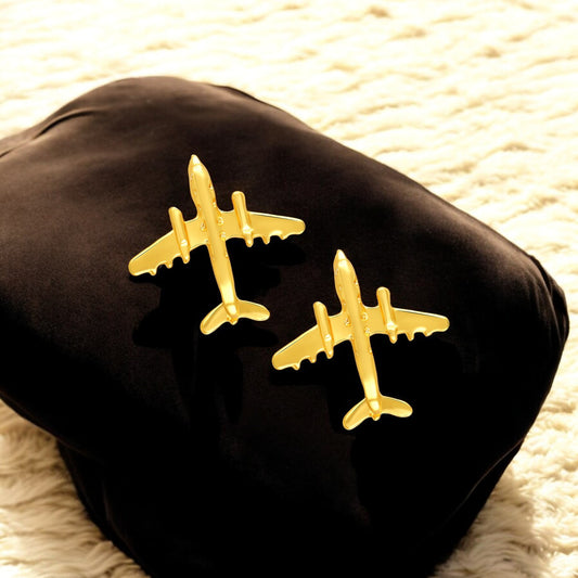 Combo of 2 Mini Aircraft Badge Coat Suit Pin