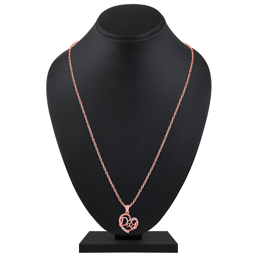 Combo of Sis and Dad Heart Pendant