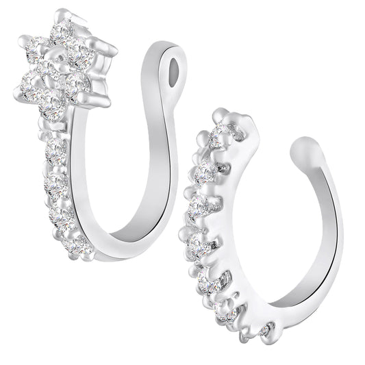Combo of Simple and Elegant Non Piercing Nose Ring