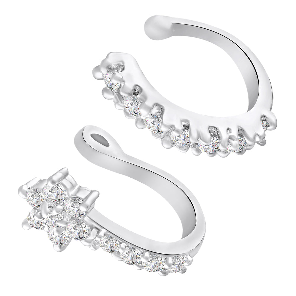 Combo of Simple and Elegant Non Piercing Nose Ring
