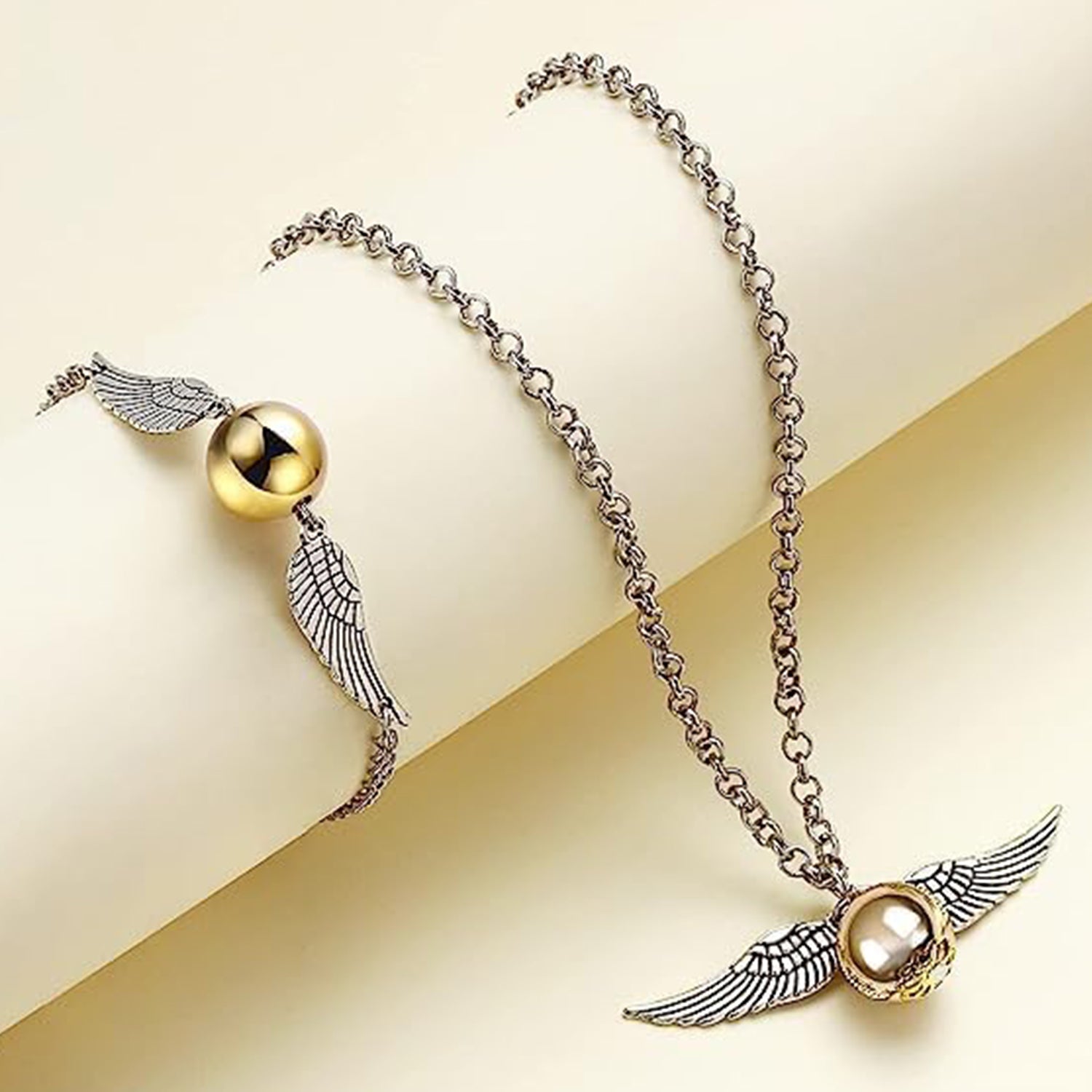 Combo of Snitch Unisex Pendant and Bracelet