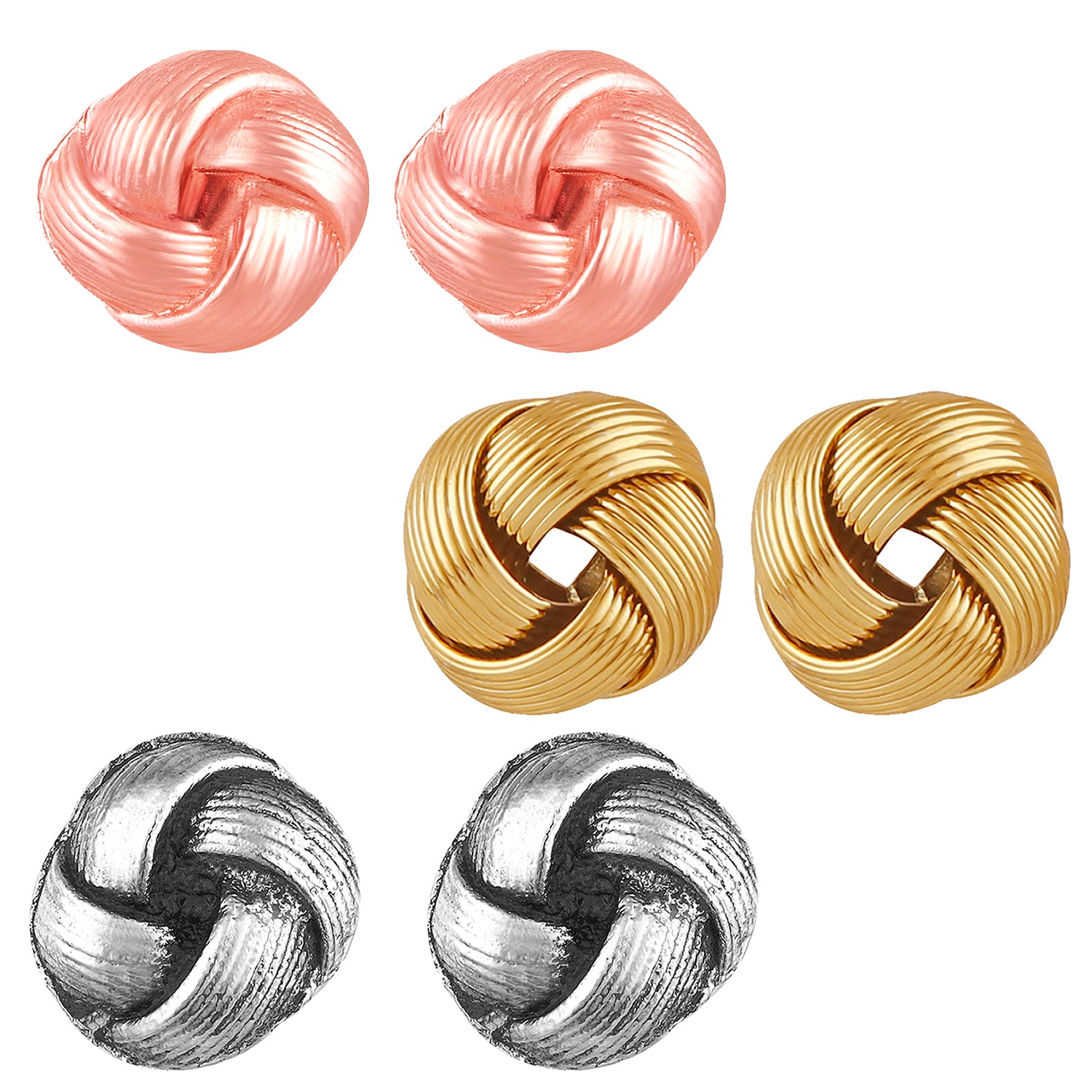 Combo of 3 Small Stud Earrings Pair