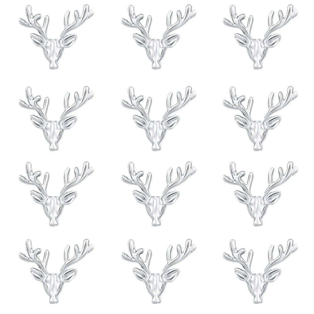 Combo of 2 Deer-Face Shaped Wedding Brooch / Lapel Pin / Collor Pin