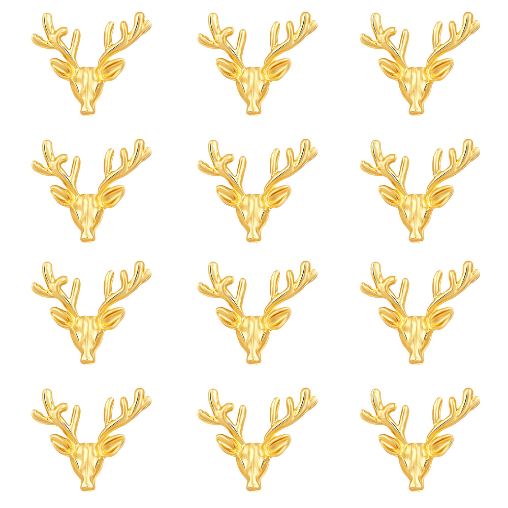 Combo of 2 Deer-Face Shaped Wedding Brooch / Lapel Pin / Collor Pin