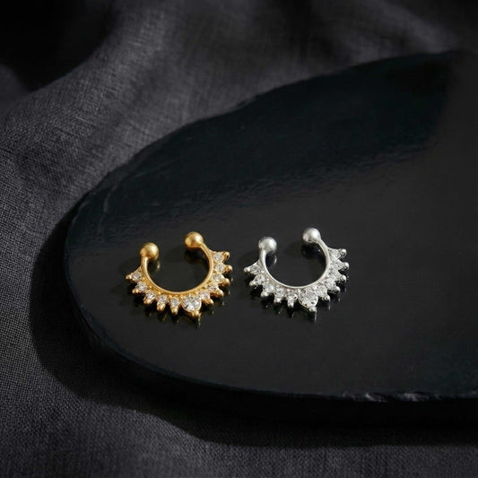Non-Piercing Combo of Septum Nose Ring