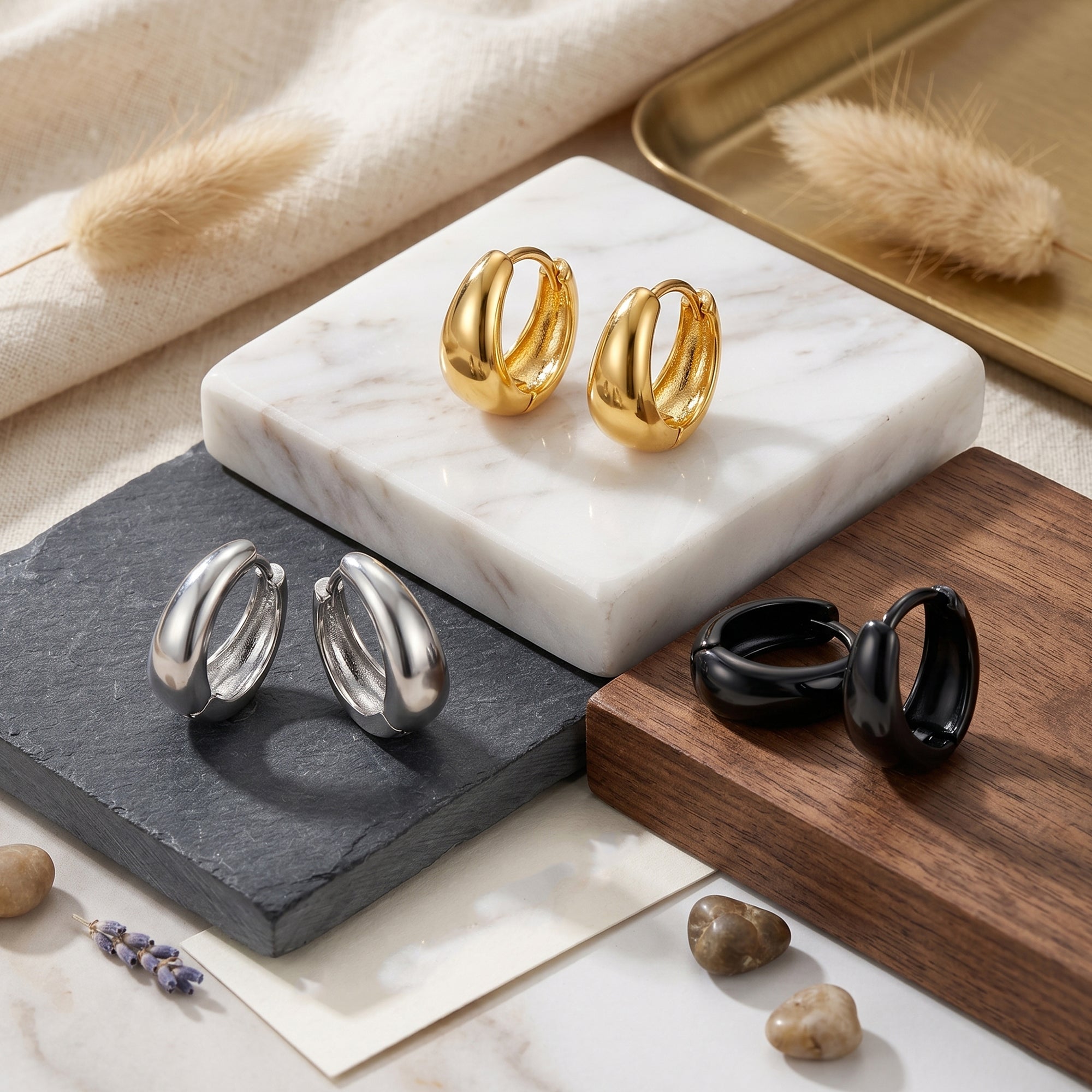 Men's Kaju Bali Earrings Combo