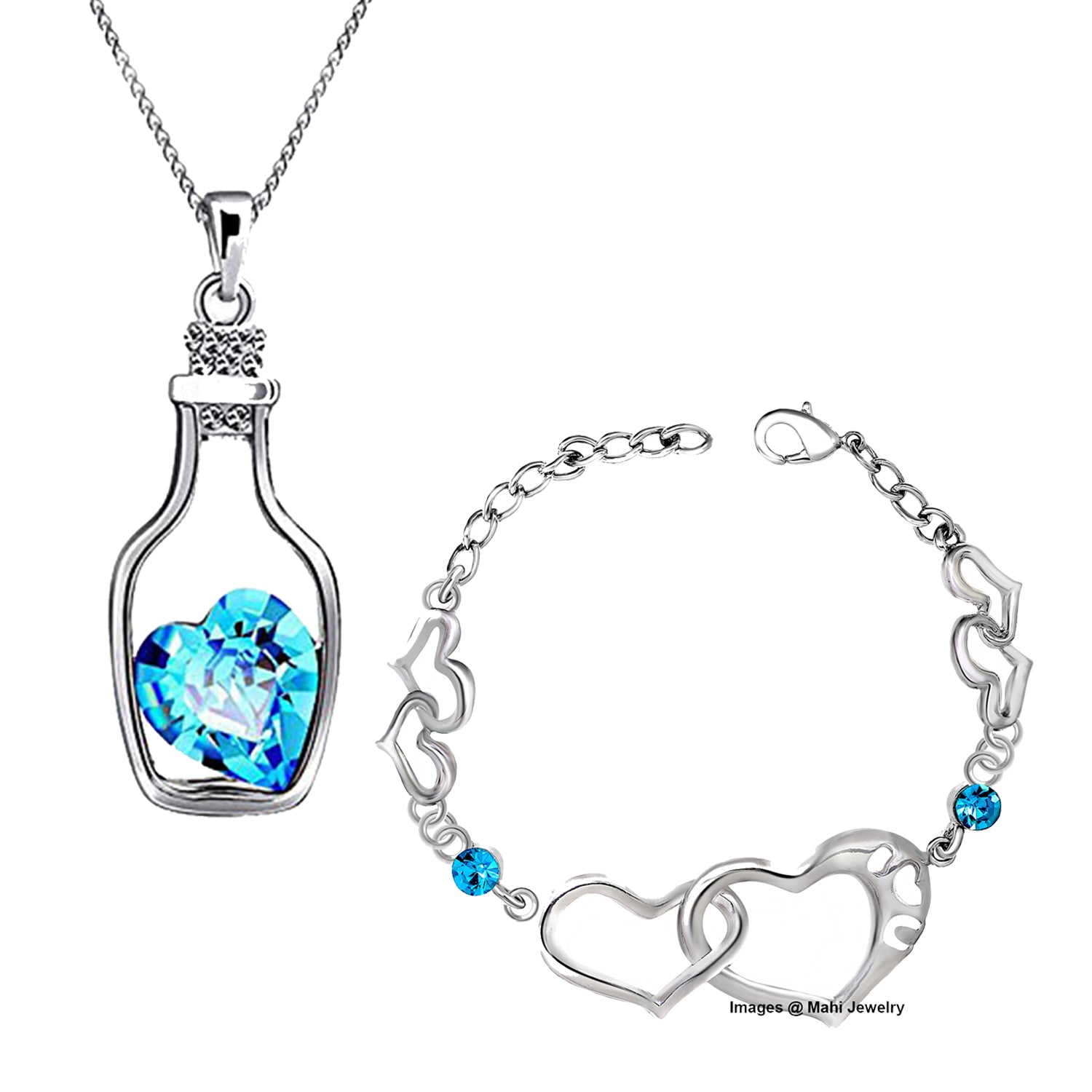Alluring Blue Crystal Combo