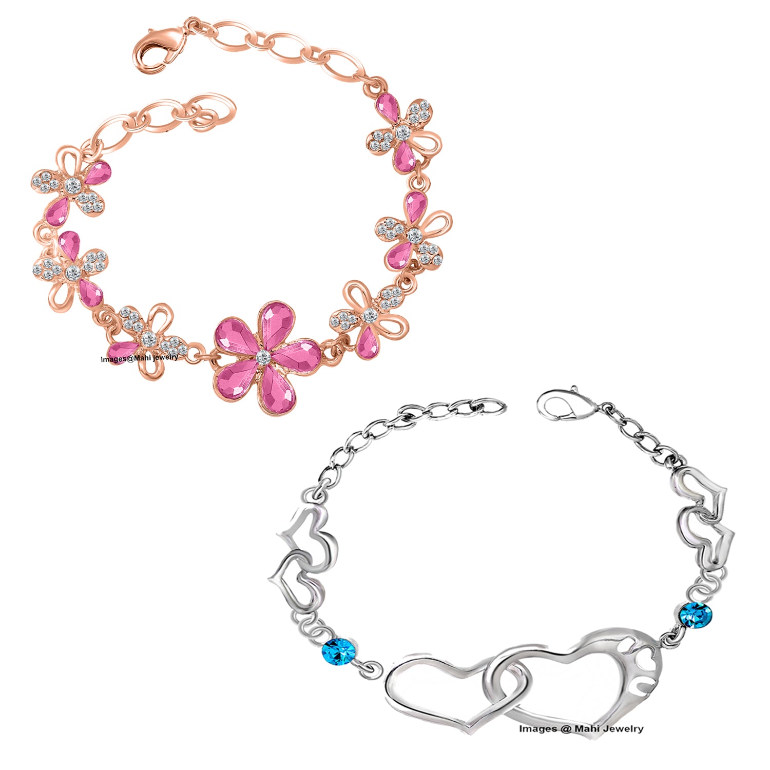 Dazzling Crystal Bracelets Combo