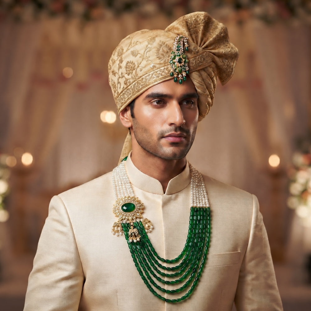 Royal Layered Dulha Mala & Kalangi Combo