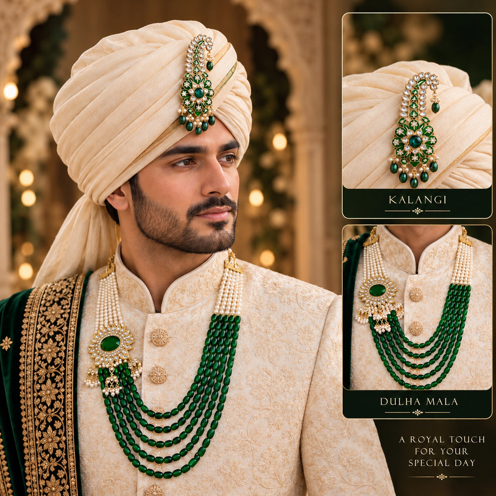 Royal Layered Dulha Mala & Kalangi Combo