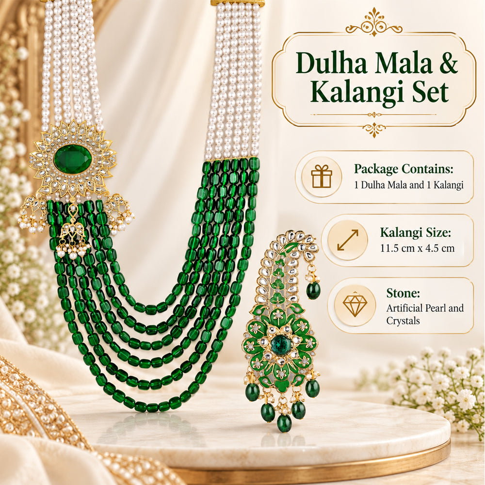 Royal Layered Dulha Mala & Kalangi Combo