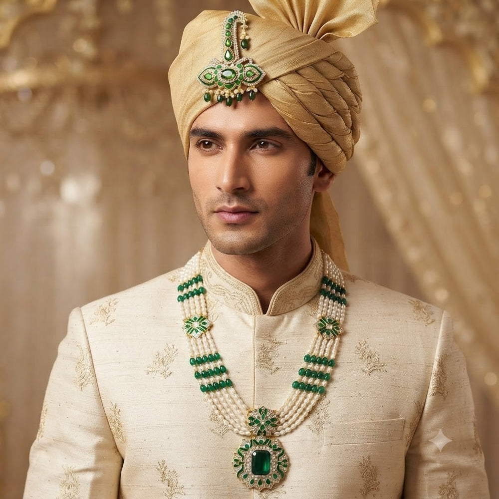 Royal Layered Dulha Mala & Kalangi Combo
