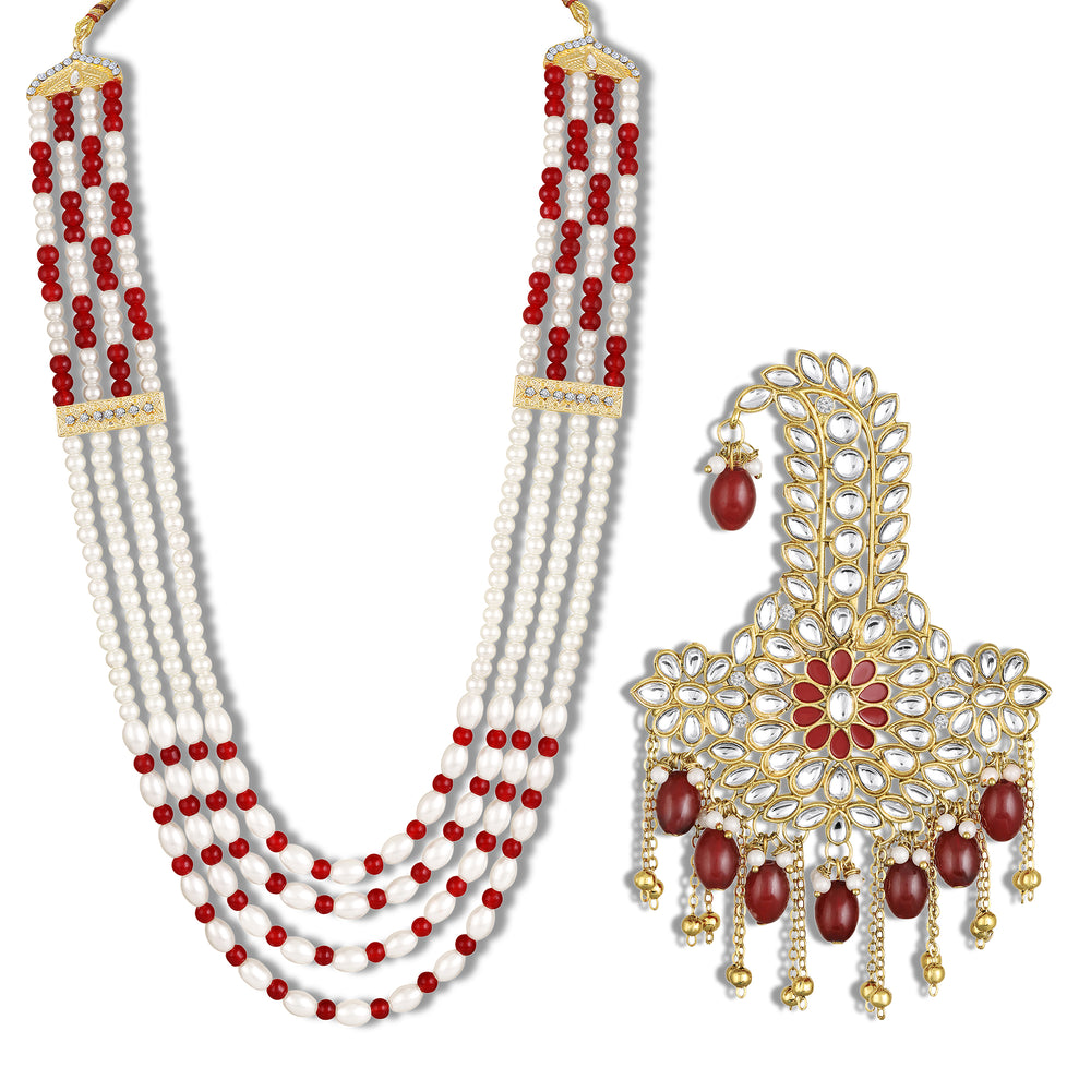 Royal Layered Dulha Mala & Kalangi Combo