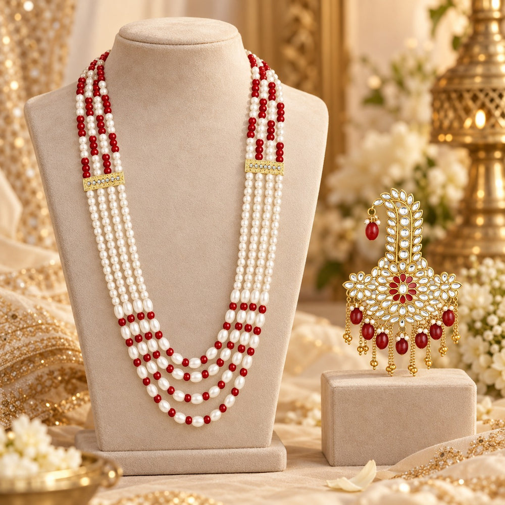 Royal Layered Dulha Mala & Kalangi Combo