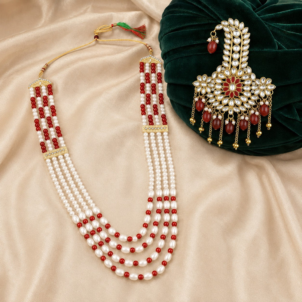Royal Layered Dulha Mala & Kalangi Combo