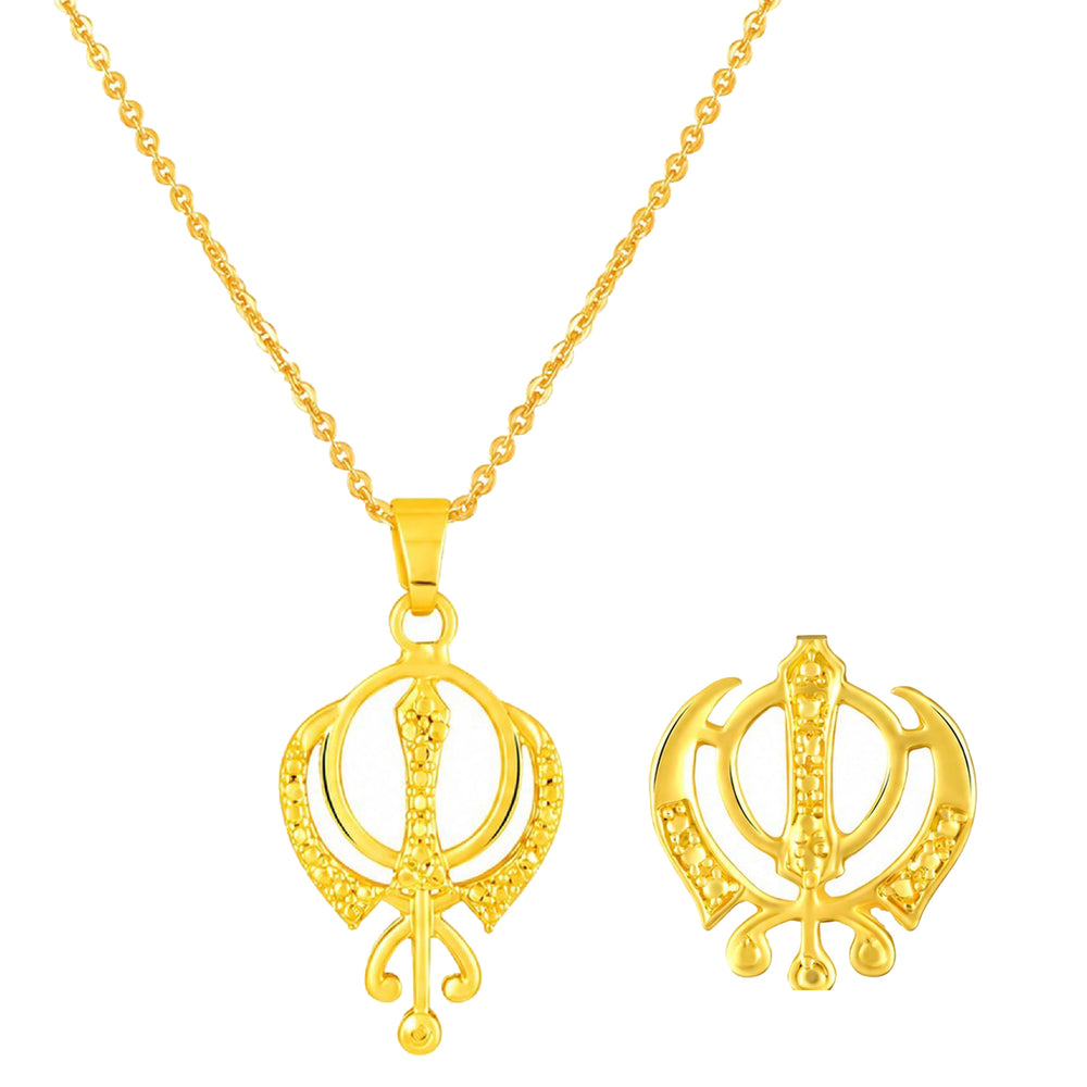 Veer Khanda Pendant & Brooch Combo