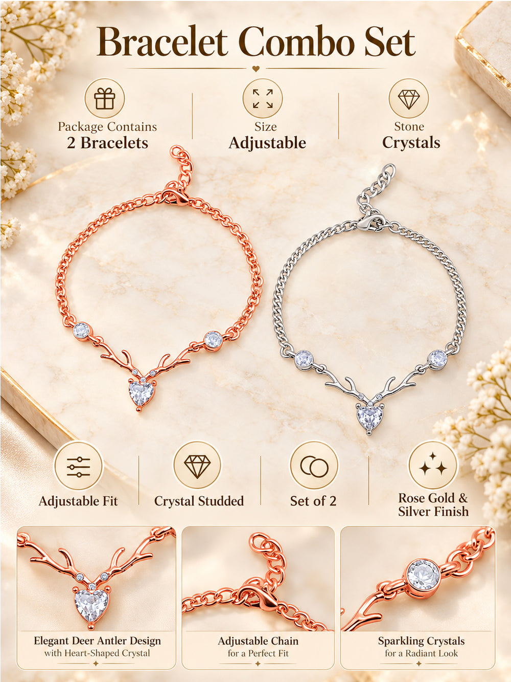 Combo of Two Stylish & Designer Bracelets