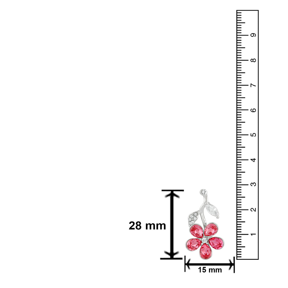 Floral Love Designer Cubic Zirconia Earrings