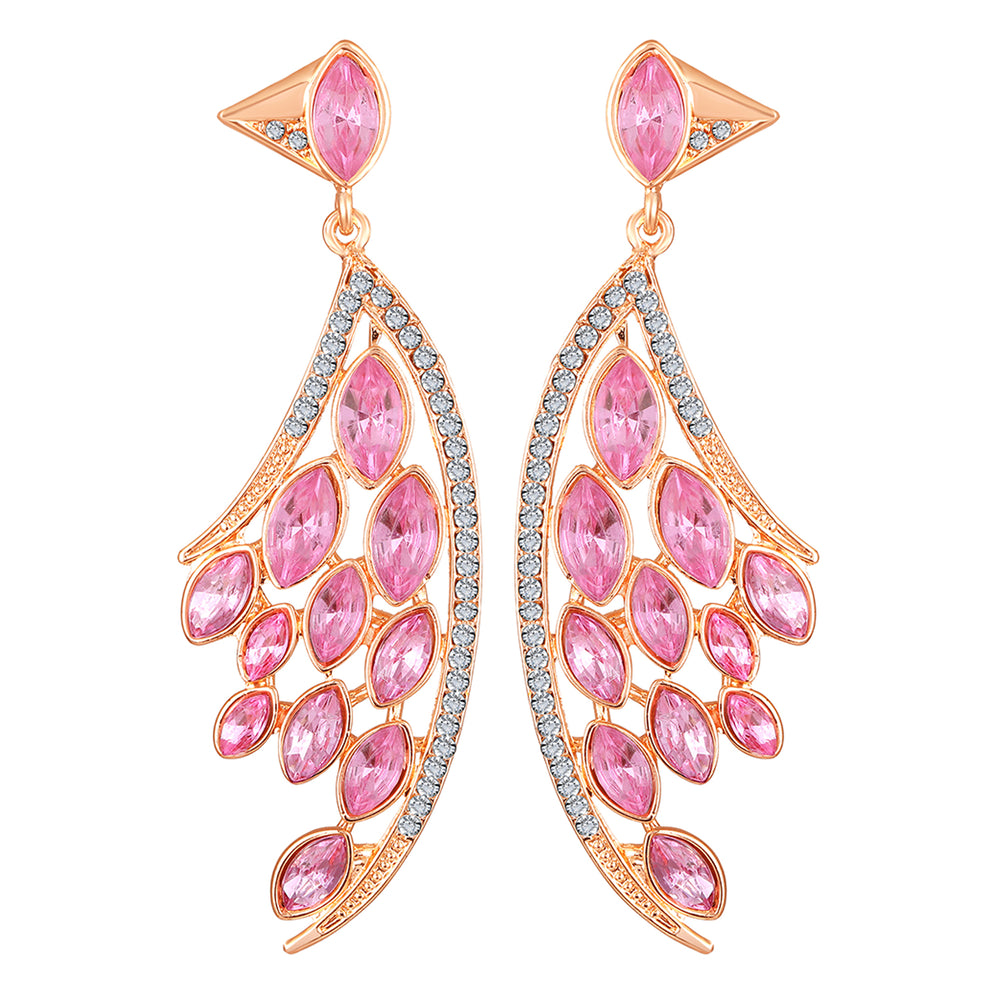 Feather Shaped Dangle Earring