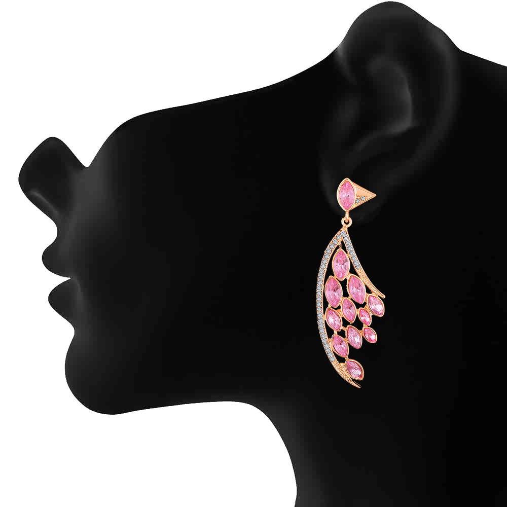 Feather Shaped Dangle Earring