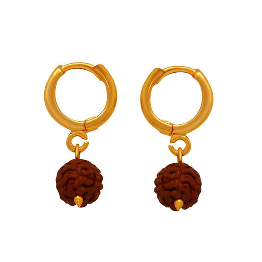 Magnificent Rudraksh Drop Earrings Pair