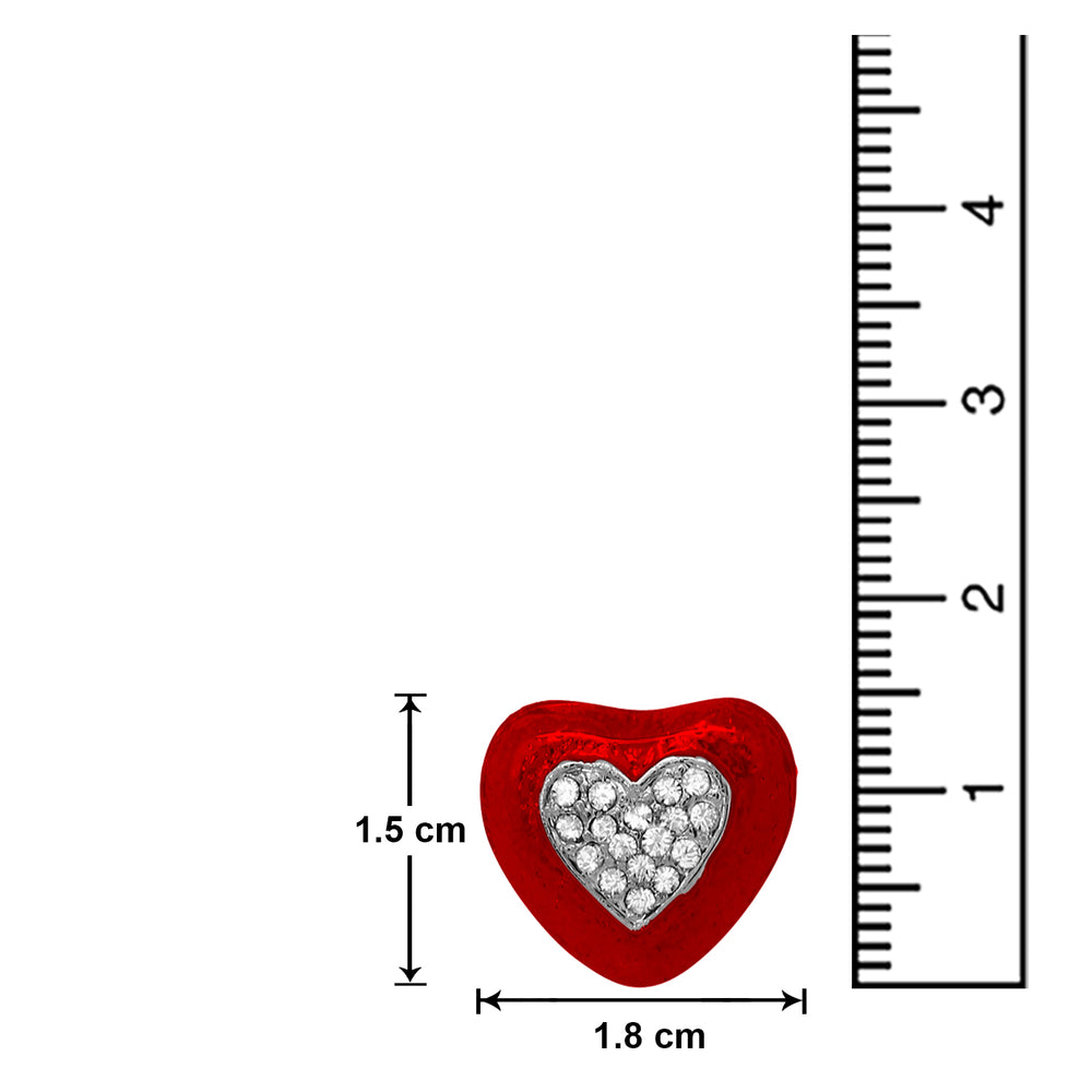 Romantic Heart Stud