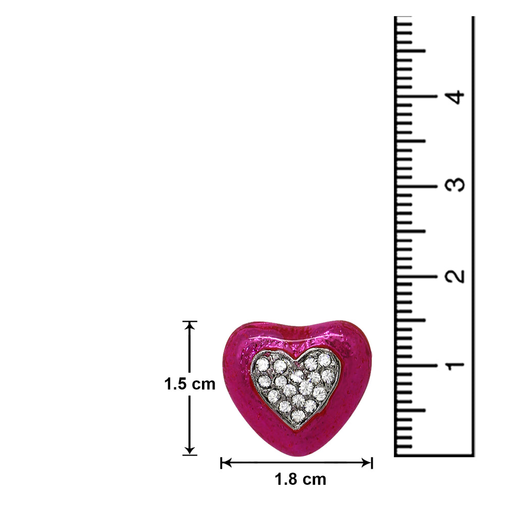 Romantic Heart Stud