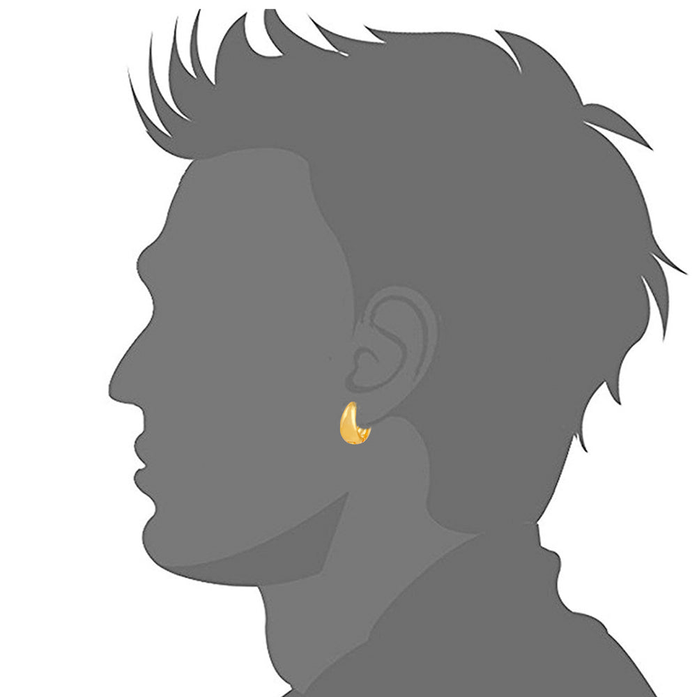 Bollywood Styled Piercing Kaju Bali / Hoop Pair of Mens Earrings