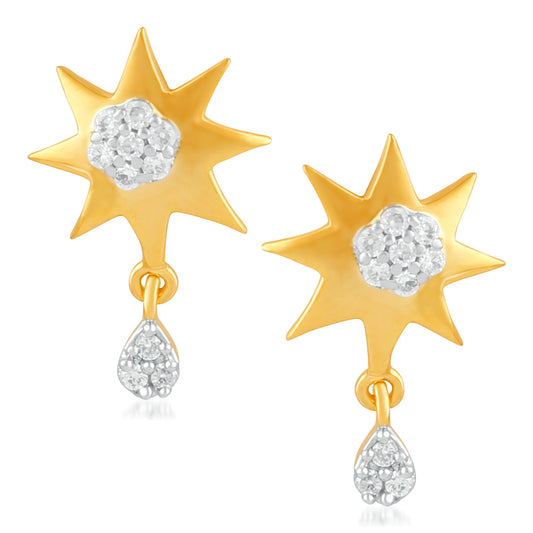 Starry CZ Stud Earrings