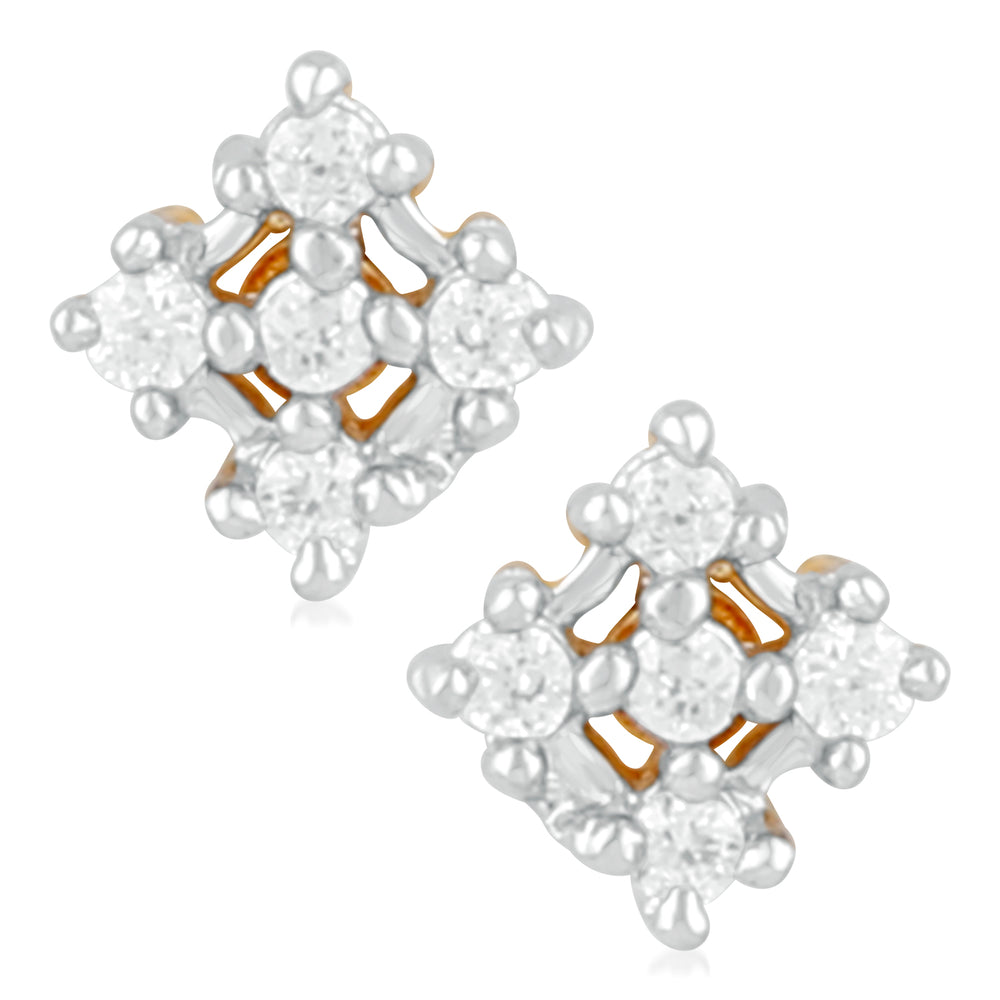Elegant Cubic Zirconia Stud Earrings