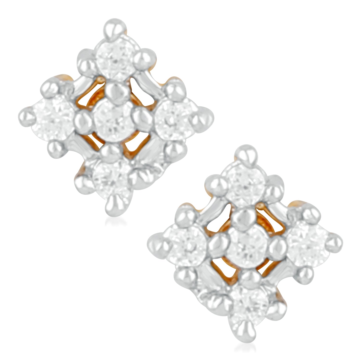Elegant Cubic Zirconia Stud Earrings