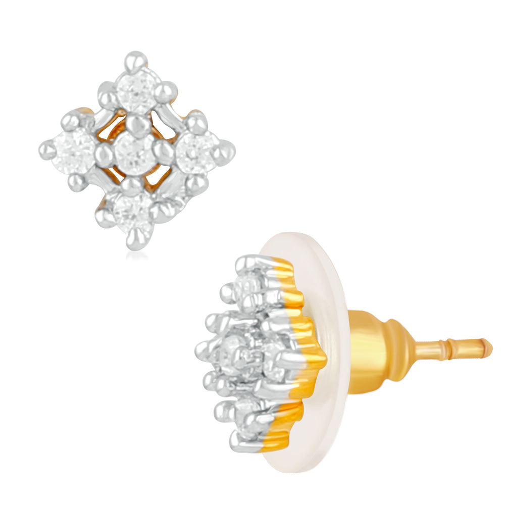 Elegant Cubic Zirconia Stud Earrings