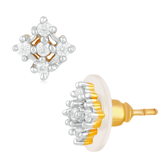 Elegant Cubic Zirconia Stud Earrings