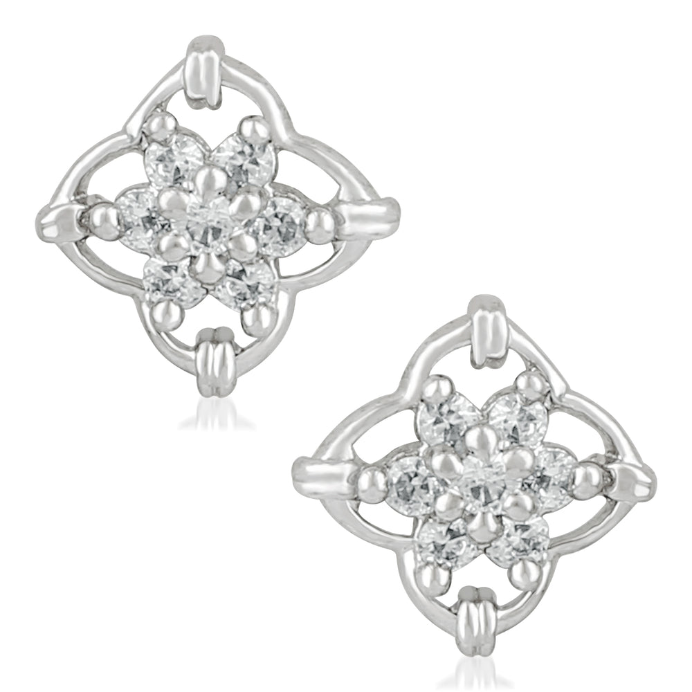Enchanting Cubic Zirconia Stud Earrings