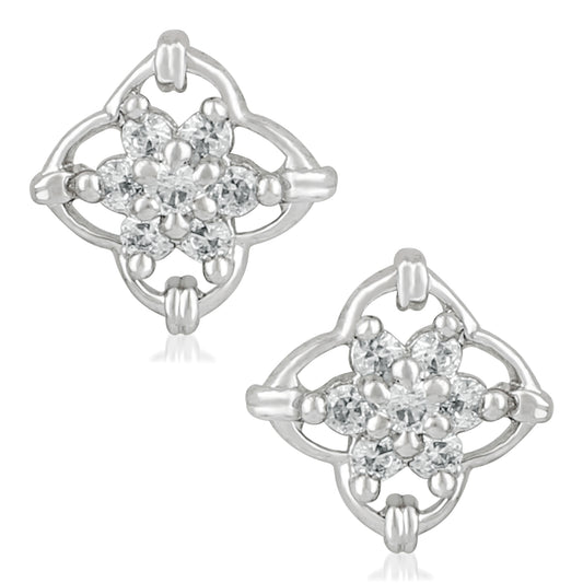Enchanting Cubic Zirconia Stud Earrings