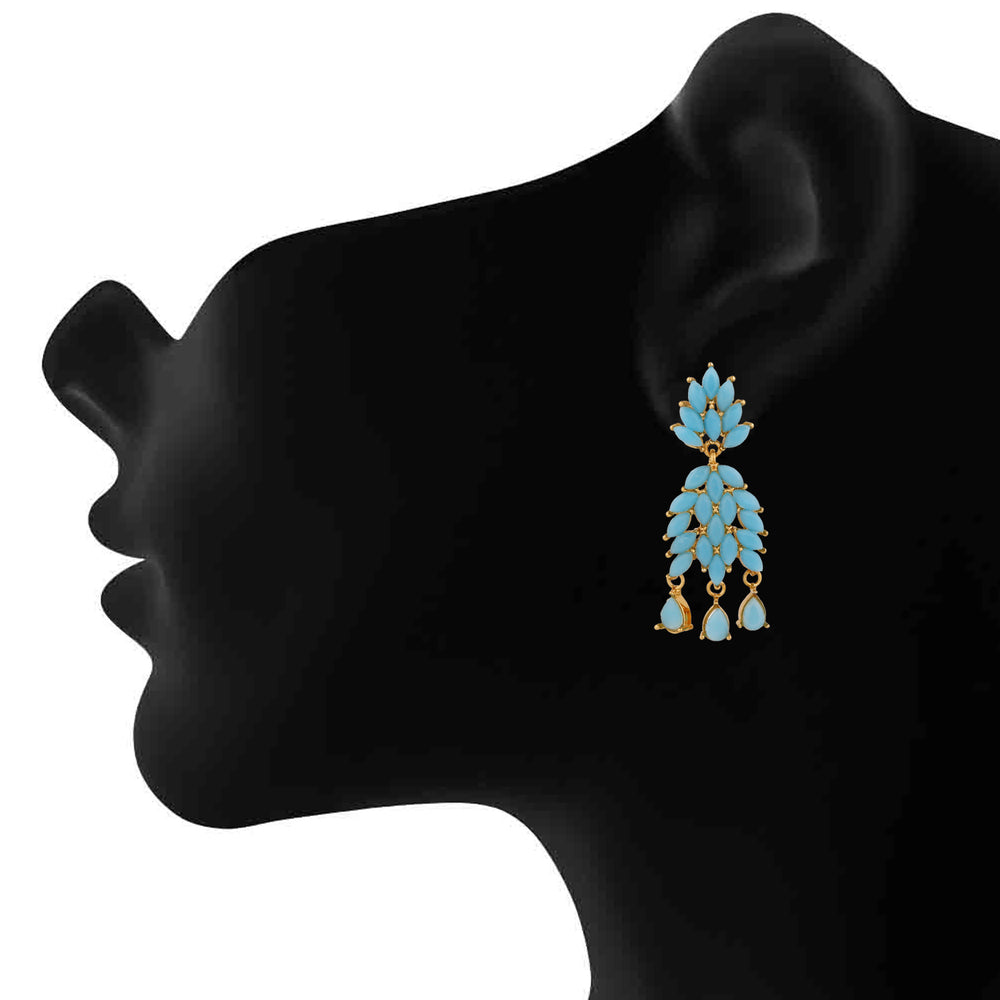 Eternal Love mint green Dangler Earrings