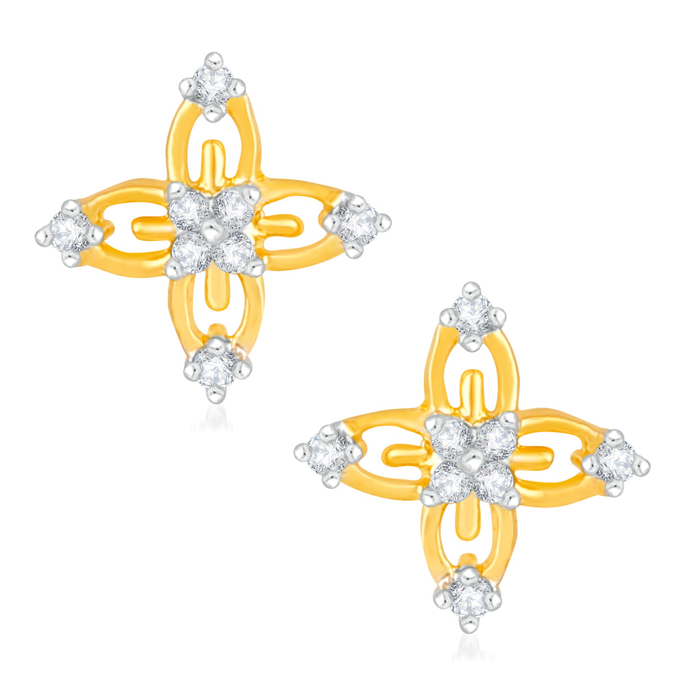 Eternal Floral Lover CZ Stud Earrings