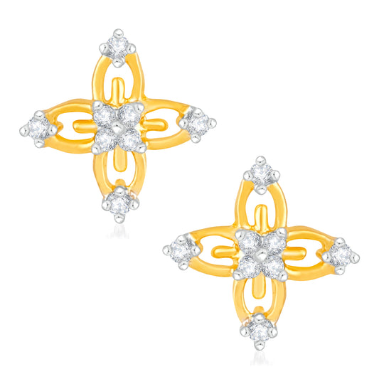 Eternal Floral Lover CZ Stud Earrings