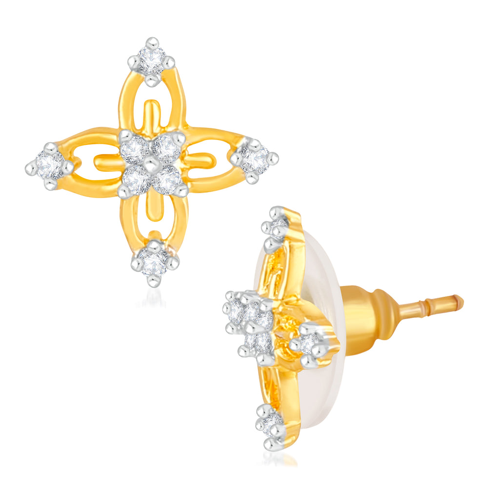 Eternal Floral Lover CZ Stud Earrings
