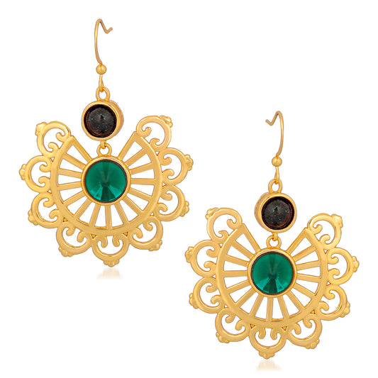 Designer Valentine special crystal Dangler Earrings