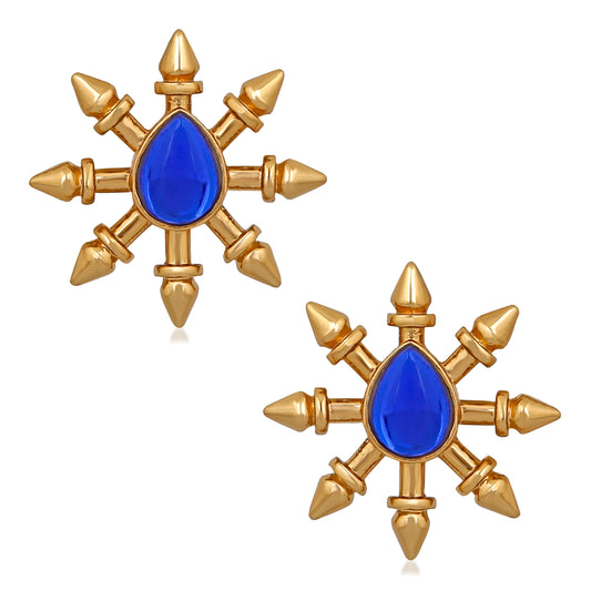 Exclusive Designer Love Crystal Stud Earrings