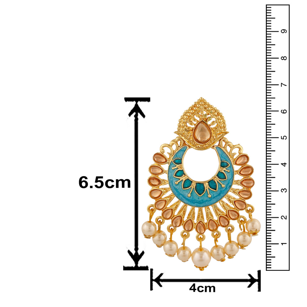 Meenakari Work Traditional Dangle Drop Earrings