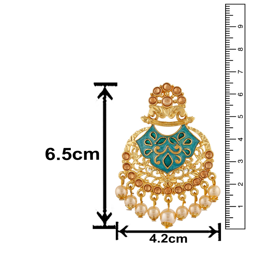 Traditional Dangler Meenakariwork Earrings