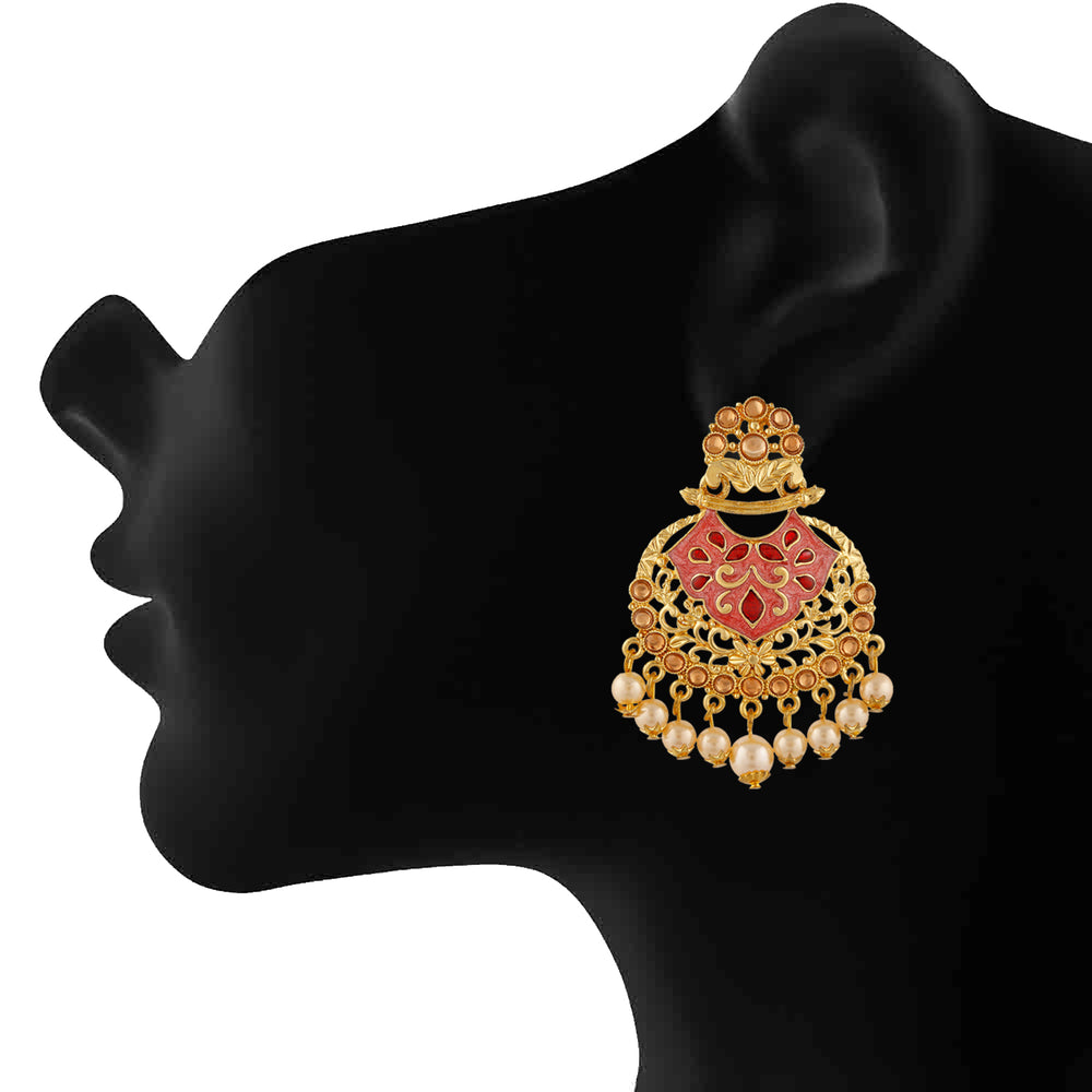 Traditional Dangler Meenakariwork Earrings
