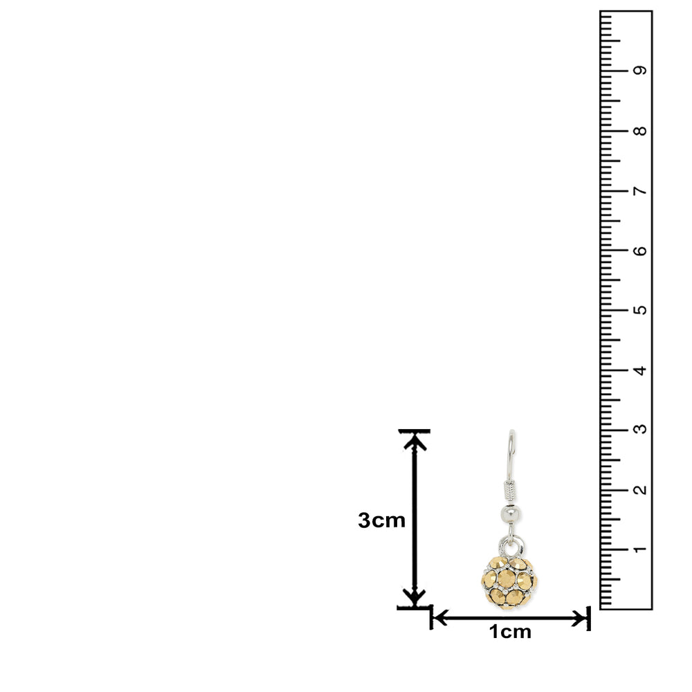 Sparkling Crystals Ball Earrings